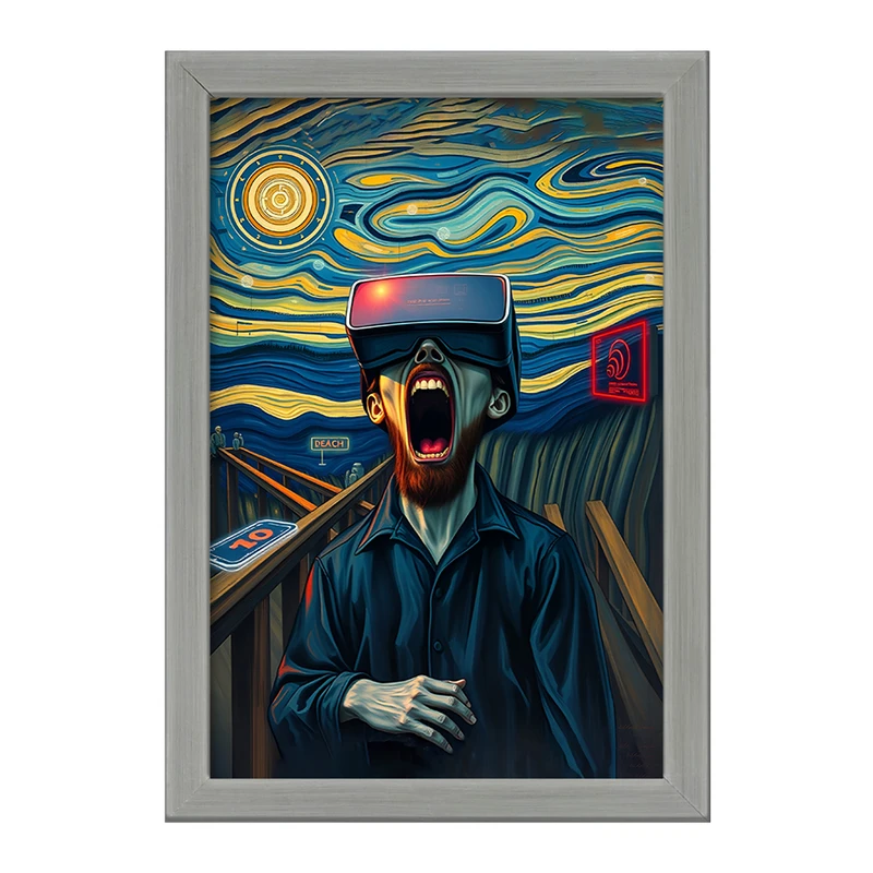 تابلو خندالو طرح ونسان ونگوگ کد F9654