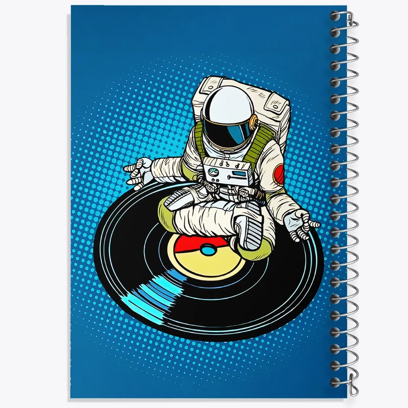 دفتر مشق 100 برگ خندالو طرح فضانورد کد F10092