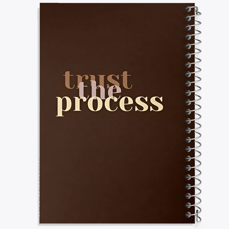 دفتر ژورنال نویسی 50 برگ خندالو مدل نقطه ای طرح Trust The Process کد F3917