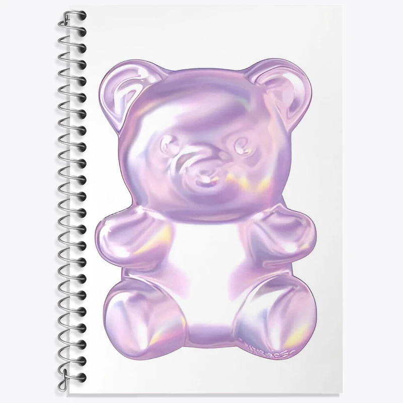 دفتر نت موسیقی 50 برگ خندالو طرح خرس پاستیلی کد F3729