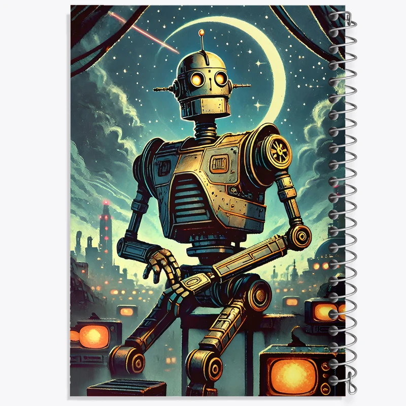 دفتر مشق 100 برگ خندالو طرح ربات کد F11751