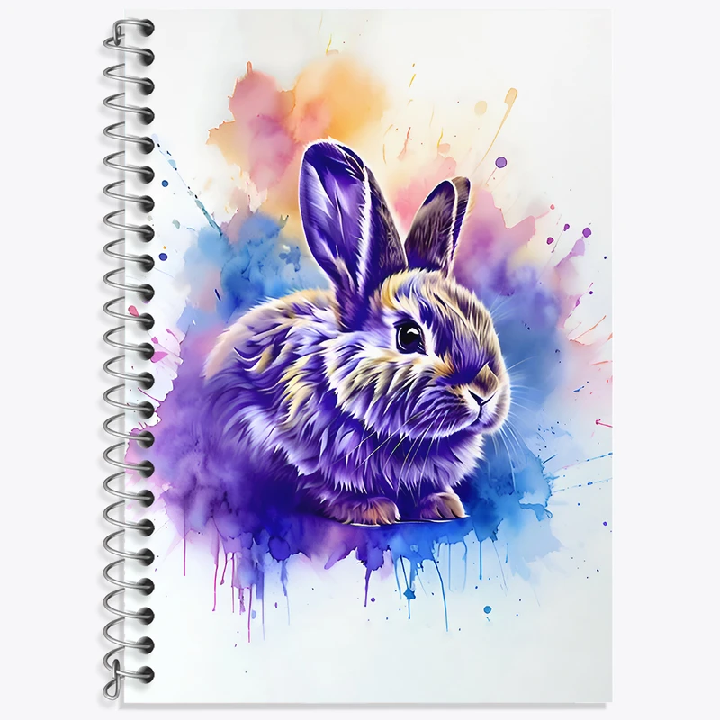 دفتر زبان 50 برگ خندالو مدل دو خط طرح خرگوش کد N6757