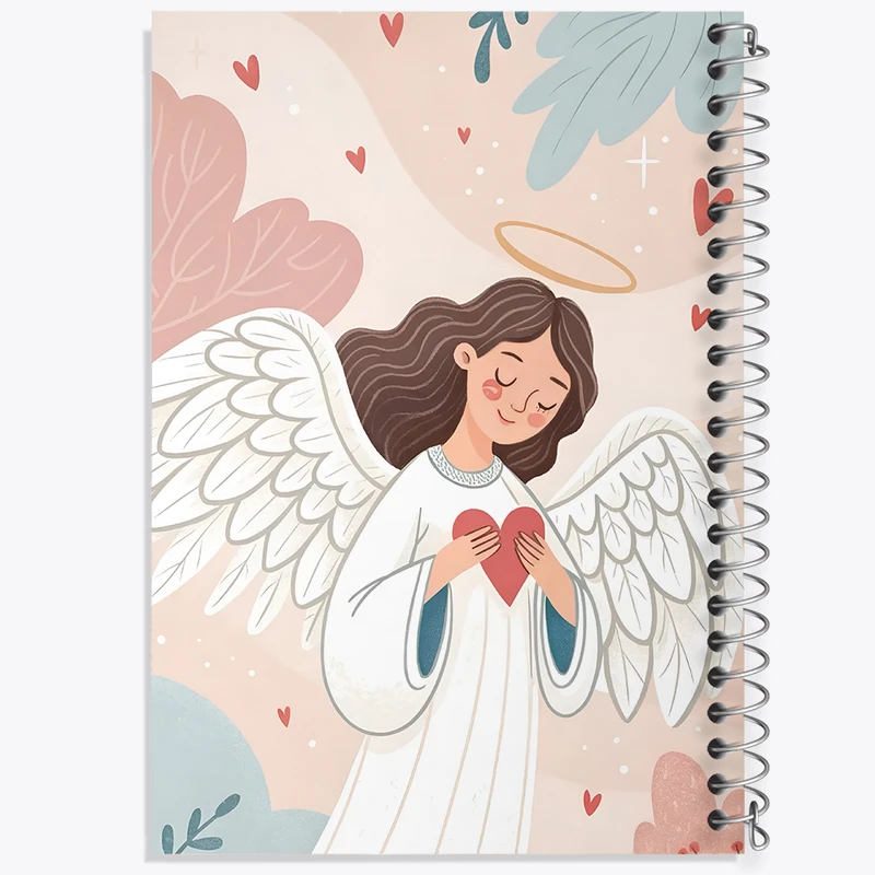 دفتر مشق 50 برگ خندالو طرح فرشته کد F11100