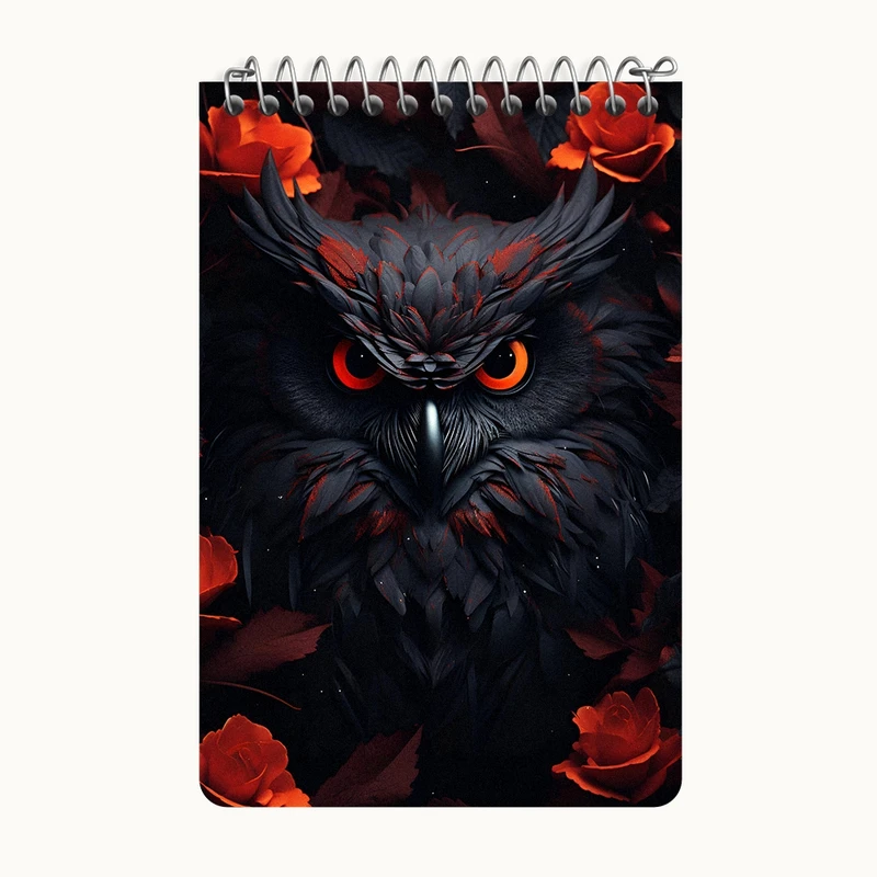 دفتر یادداشت 50 برگ خندالو طرح جغد کد F9232