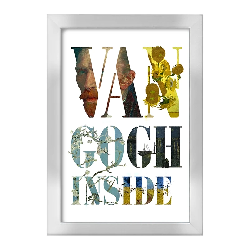 تابلو خندالو طرح ونسان ونگوگ کد F3936