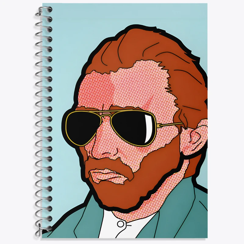 دفتر نت موسیقی 50 برگ خندالو طرح ونسان ونگوگ کد F4360