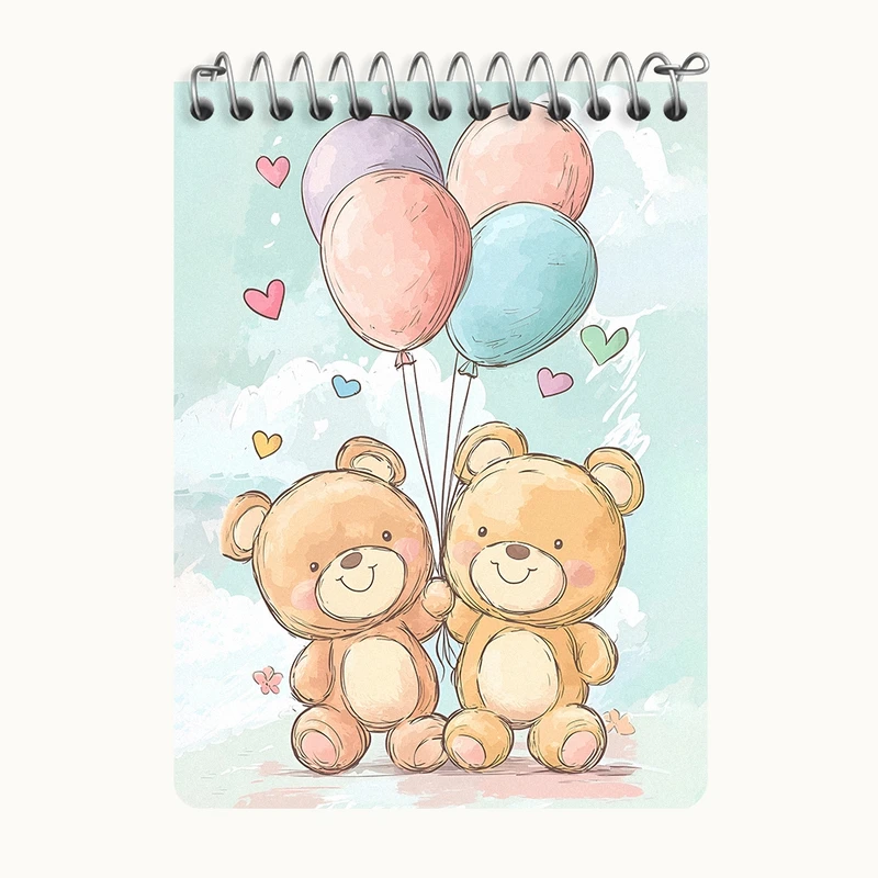 دفتر یادداشت 50 برگ خندالو طرح خرس های بامزه کد N6922