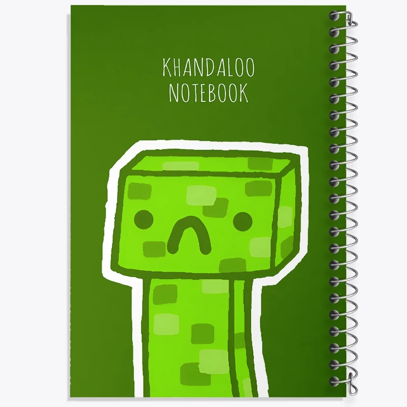 دفتر طراحی 50 برگ خندالو طرح بازی ماینکرافت (Minecraft) کد N8687