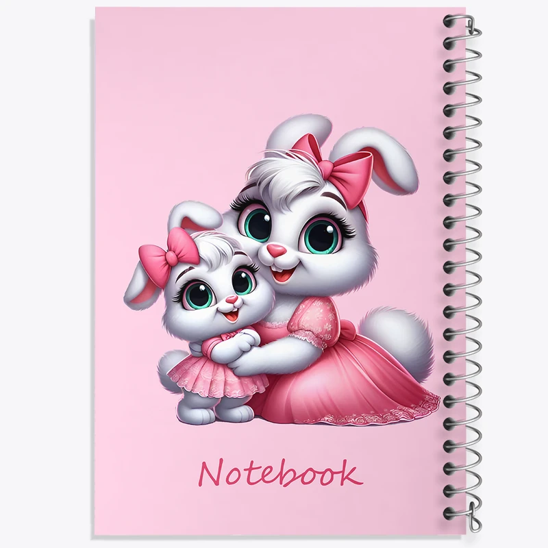 دفتر مشق 50 برگ خندالو طرح خرگوش های بامزه کد N6684