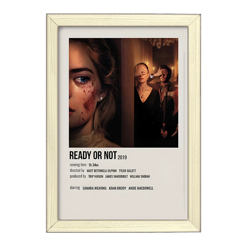 تابلو خندالو طرح آماده ‌ای یا نه (Ready or Not) کد F13038