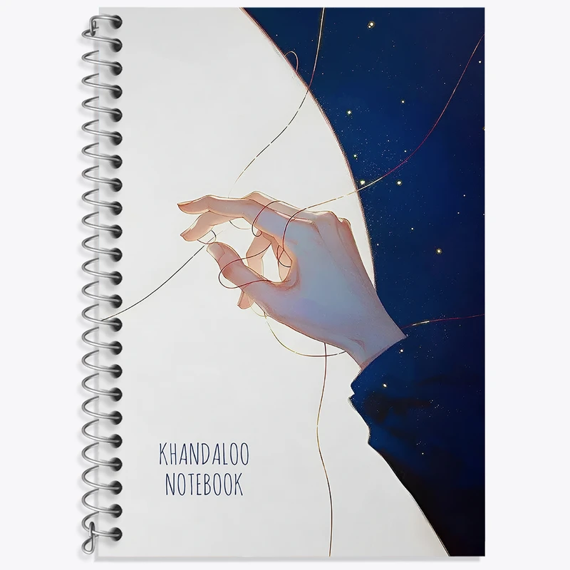 دفتر زبان 50 برگ خندالو مدل دو خط طرح فانتزی کد N8652