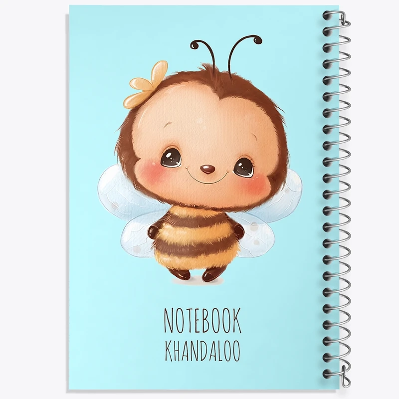 دفتر طراحی 50 برگ خندالو طرح زنبور بامزه کد N7781