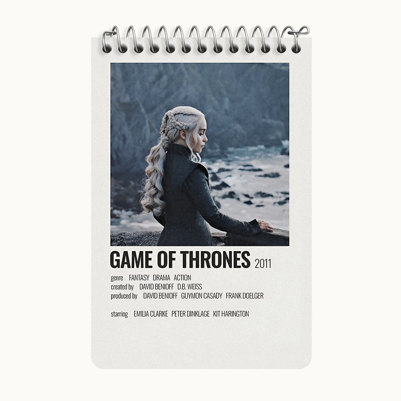 دفتر یادداشت 50 برگ خندالو طرح گیم آف ترونز (Game of Thrones) کد F13298