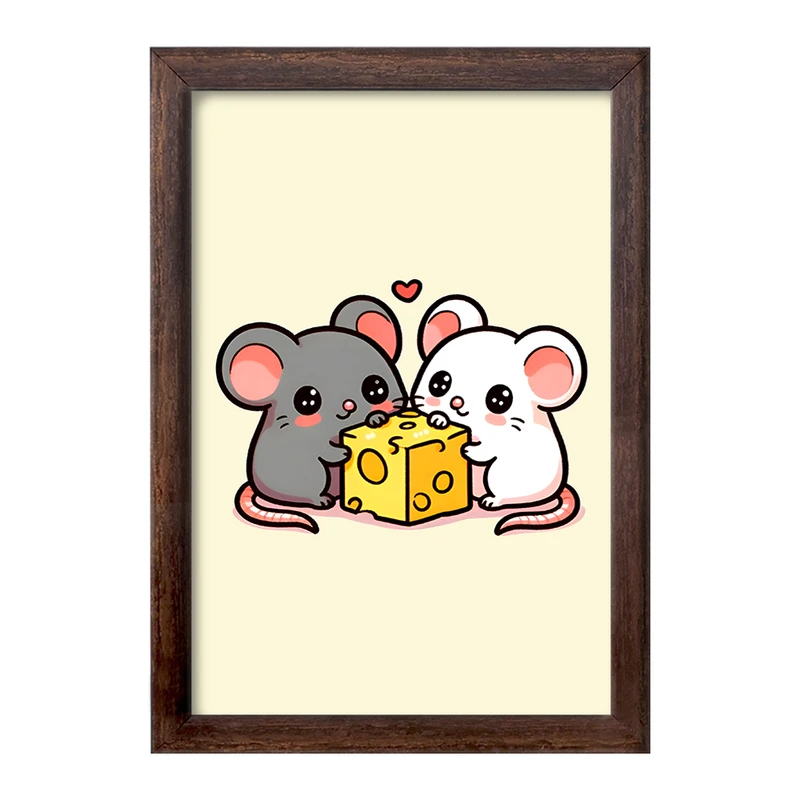 تابلو خندالو طرح موش های بامزه کد F7585