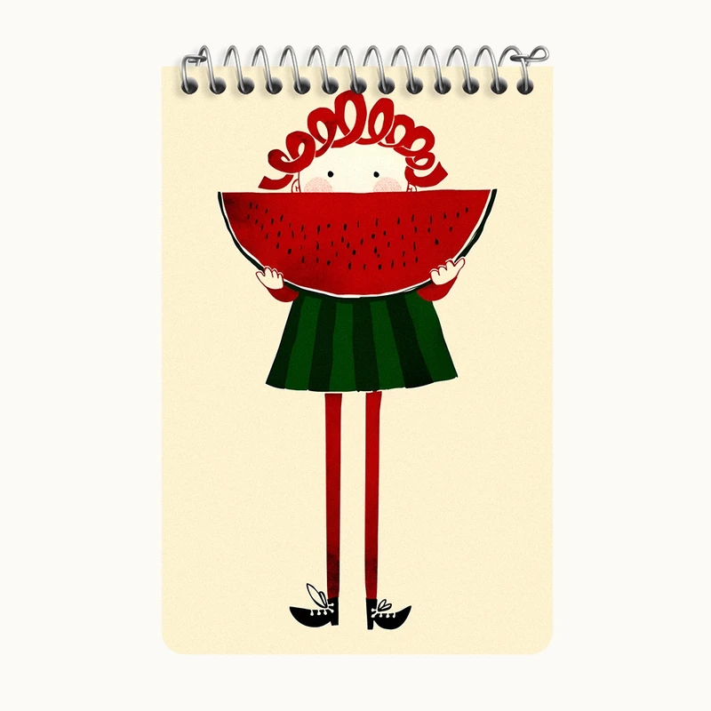 دفتر یادداشت 50 برگ خندالو طرح شب یلدا کد F7608