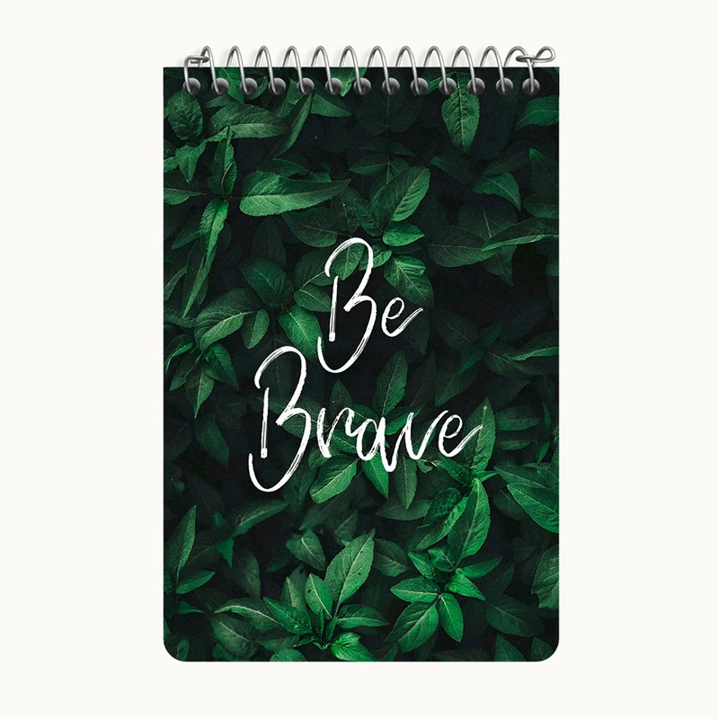 دفتر یادداشت 50 برگ خندالو طرح Be Brave کد F5648