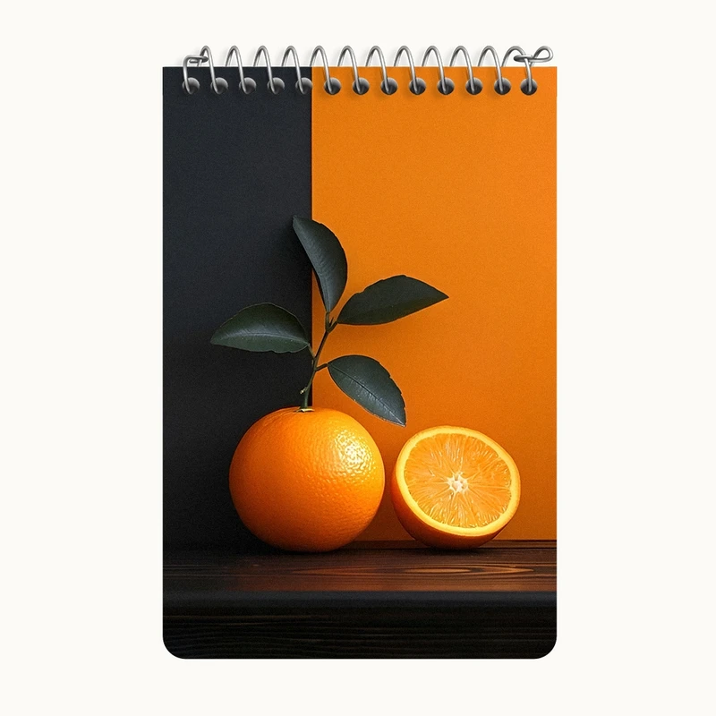 دفتر یادداشت 50 برگ خندالو طرح پرتقال کد F12683