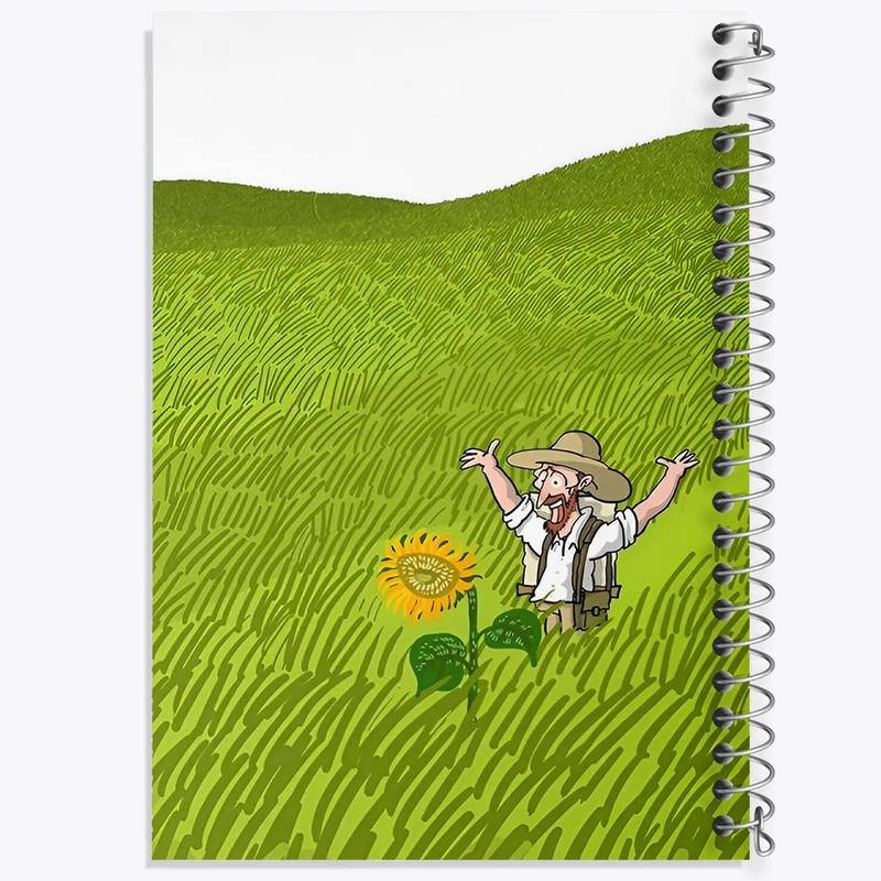 دفتر مشق 100 برگ خندالو طرح ونسان ونگوگ کد F8793