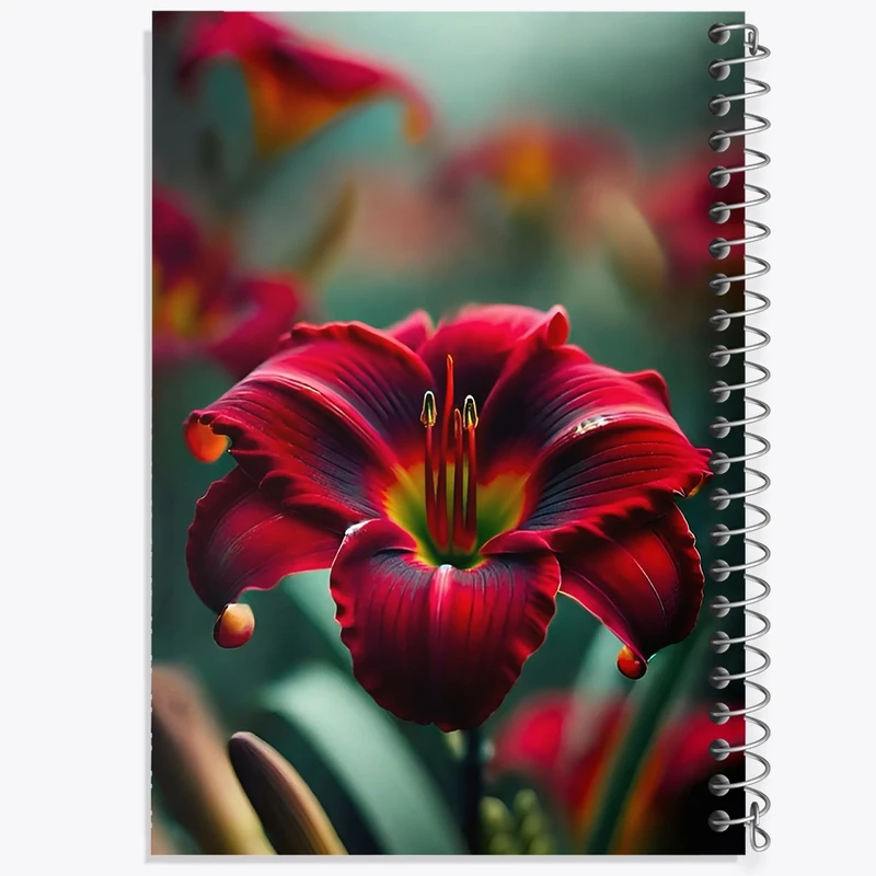 دفتر لیست خرید 50 برگ خندالو طرح گل کد F12684