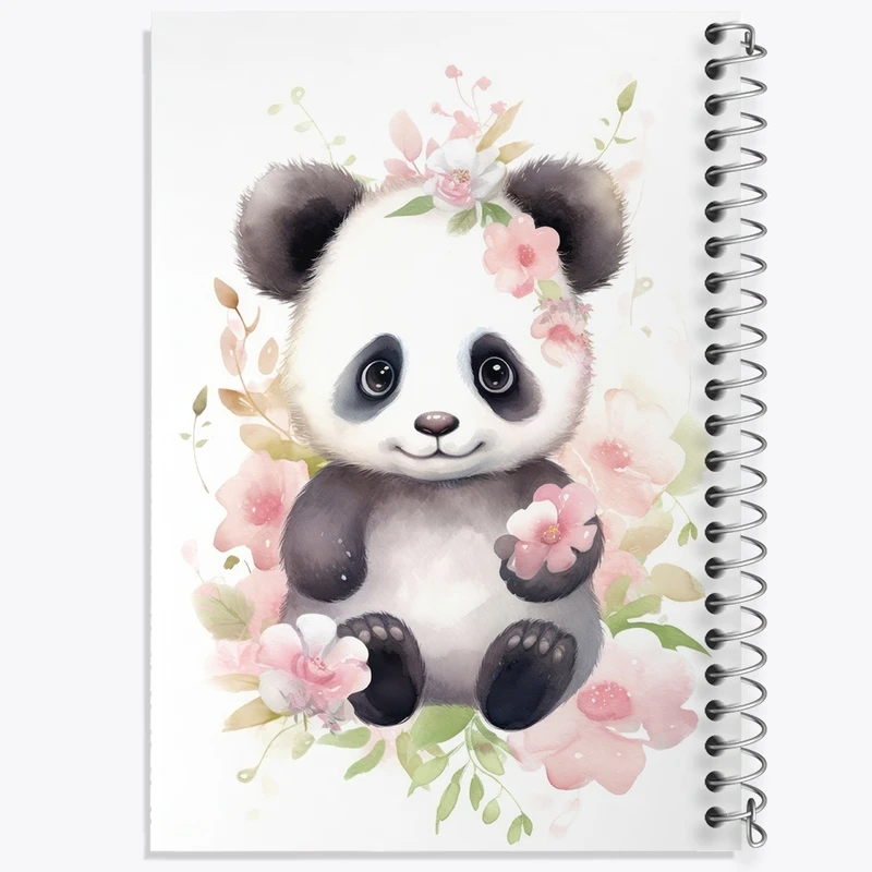 دفتر طراحی 50 برگ خندالو طرح پاندا کیوت کد F2729