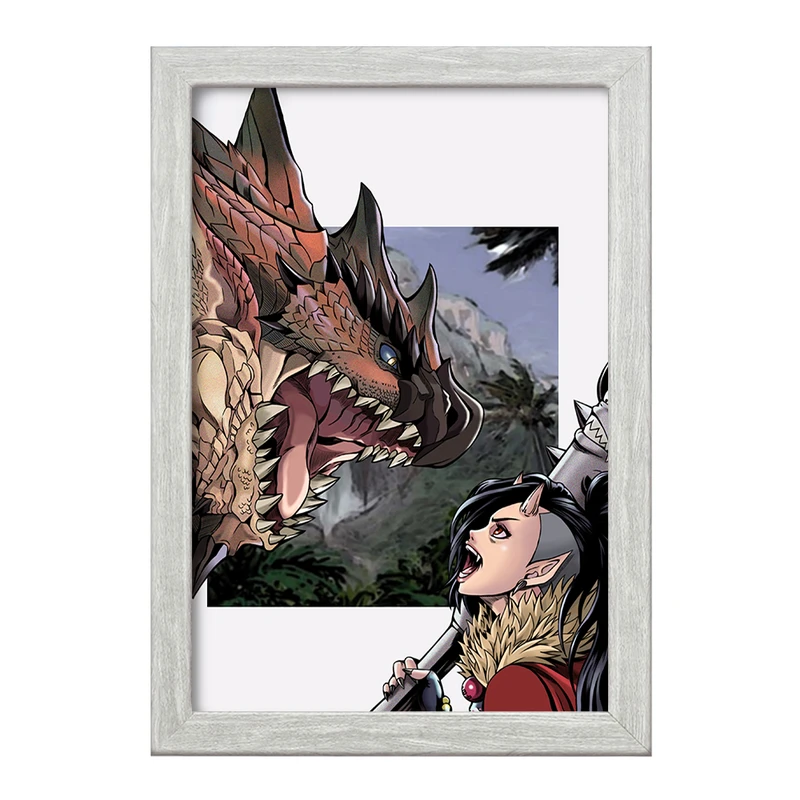 تابلو خندالو طرح بازی شکارچی هیولا (Monster Hunter) کد 33261