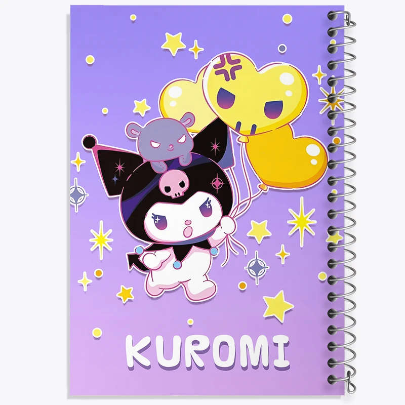 دفتر مشق 100 برگ خندالو طرح کرومی (Kuromi) کد N9008