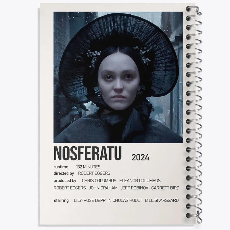 دفتر شطرنجی 50 برگ خندالو طرح نوسفراتو (Nosferatu) کد F13077