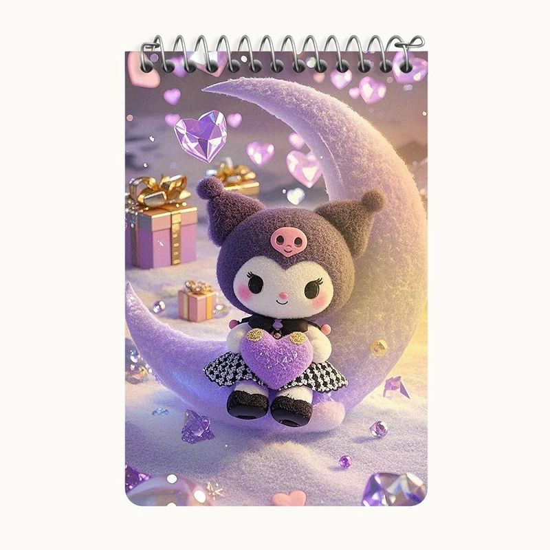 دفتر یادداشت 50 برگ خندالو طرح کرومی (Kuromi) کد F10294