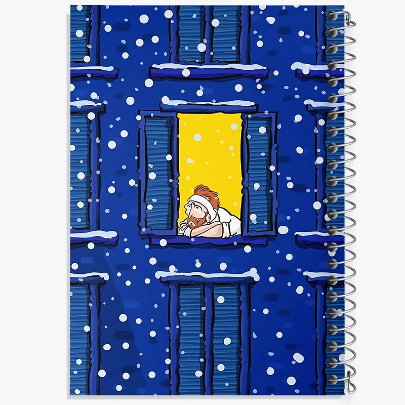 دفتر مشق 100 برگ خندالو طرح ونسان ونگوگ کد F8808