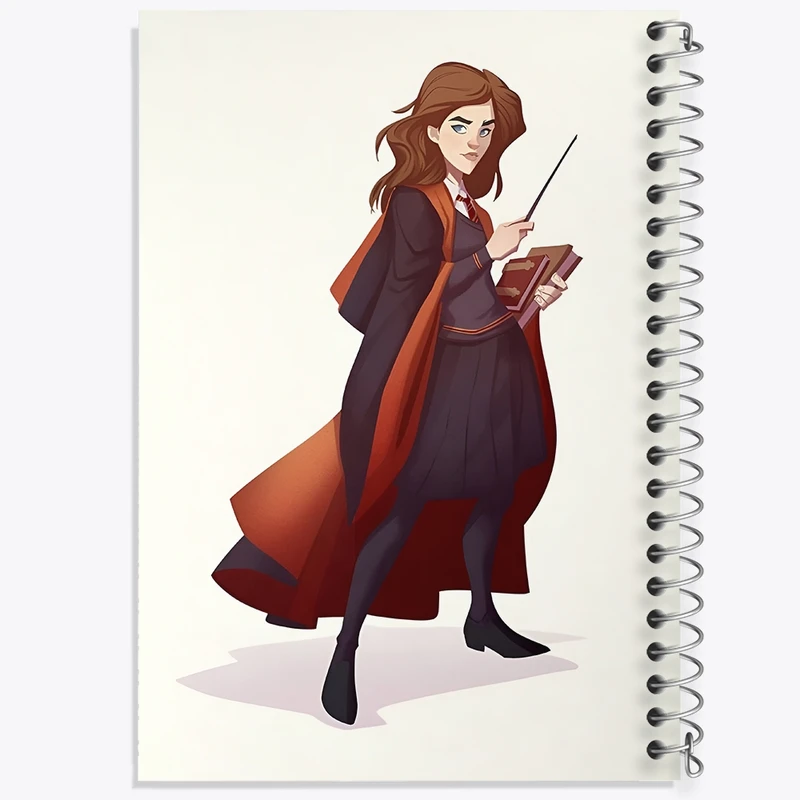 دفتر طراحی 50 برگ خندالو طرح هرماینی هری پاتر (Harry Potter) کد N2454