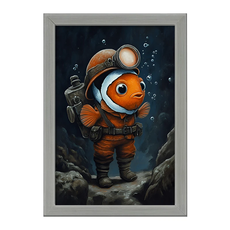 تابلو خندالو طرح ماهی کد F11645