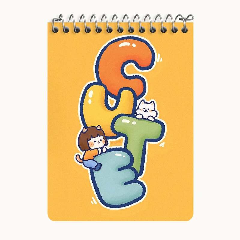 دفتر یادداشت 50 برگ خندالو طرح Cute کد N3916