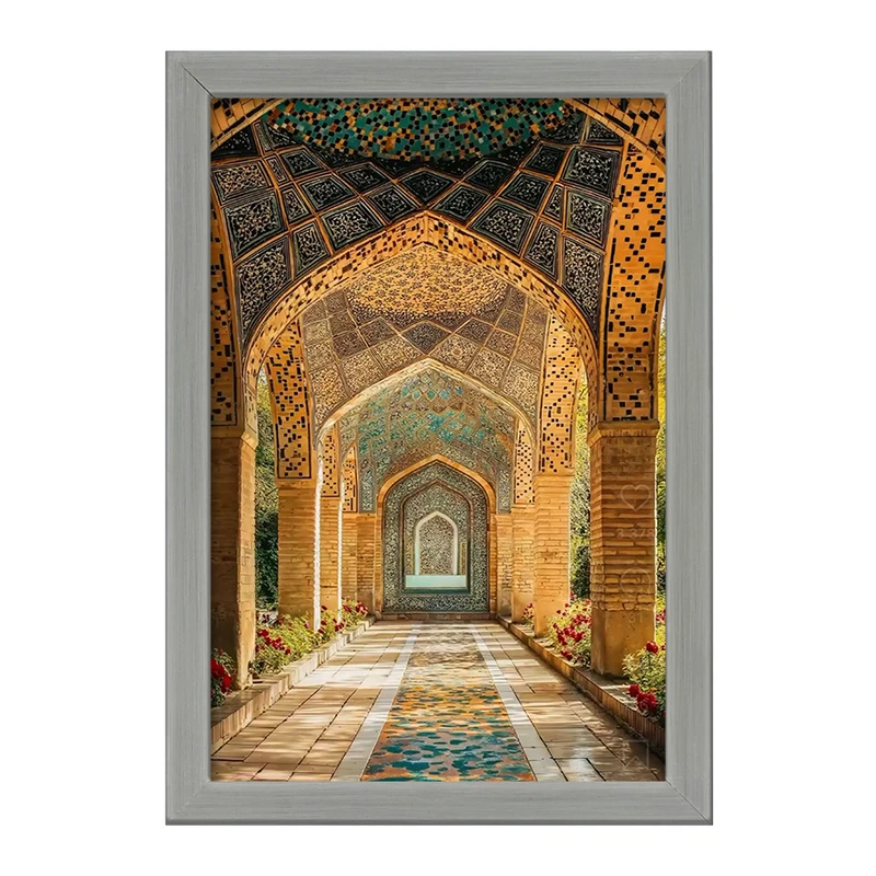 تابلو خندالو طرح باغ ایرانی کد F10694