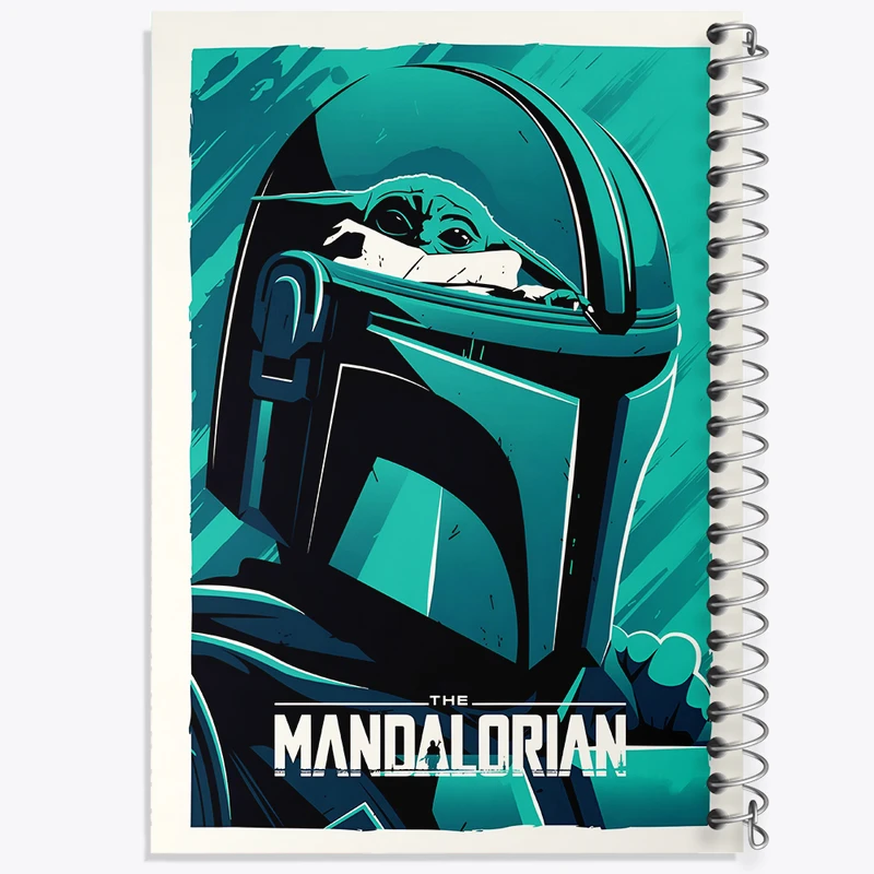 دفتر نقاشی 50 برگ خندالو طرح مندلورین (The Mandalorian) کد F13743