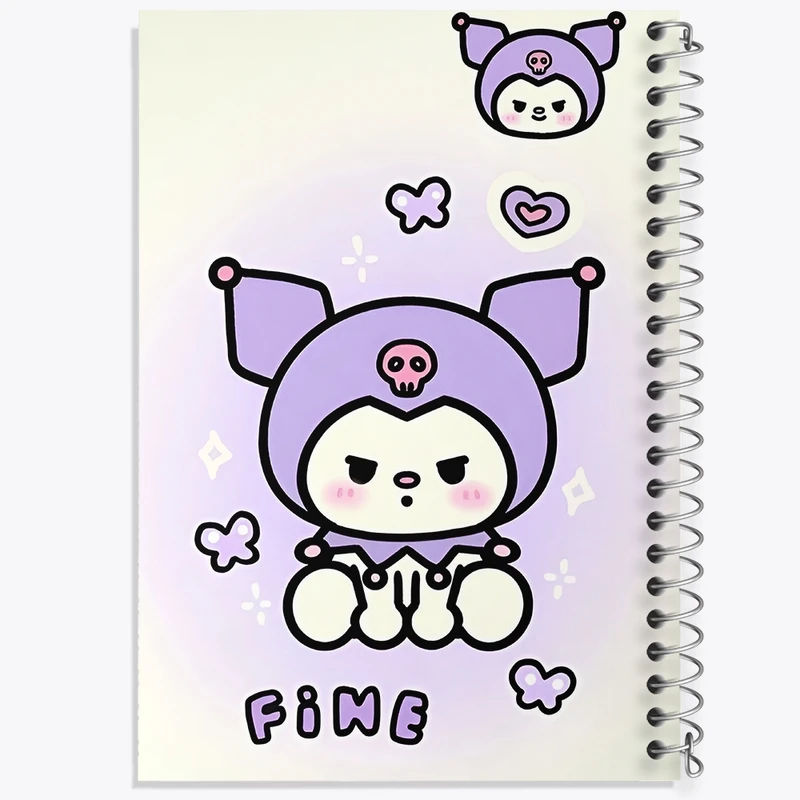 دفتر ژورنال نویسی 50 برگ خندالو مدل نقطه ای طرح کورومی و مای ملودی کد F3750