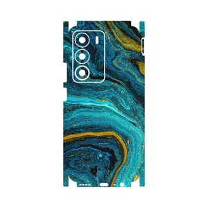 MAHOOT Turquoise marblewith golden streaks-FullSkin Cover Sticker for Realme C71
