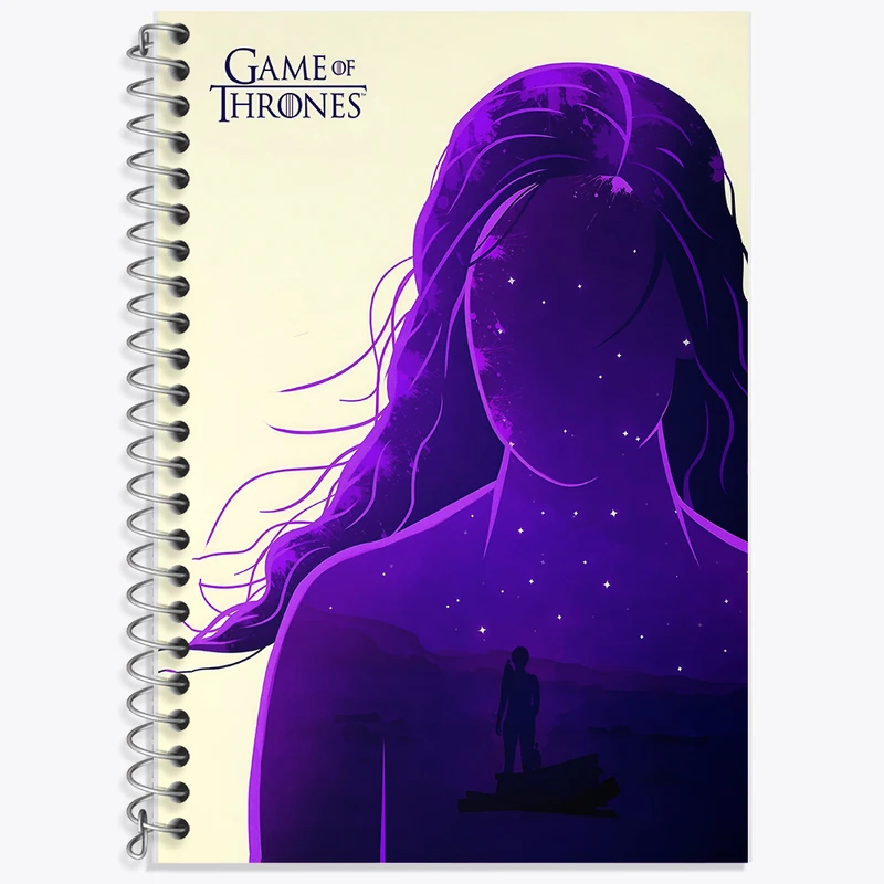 دفتر زبان دوخط 50 برگ خندالو طرح گیم آف ترونز (Game of Thrones) کد F13761