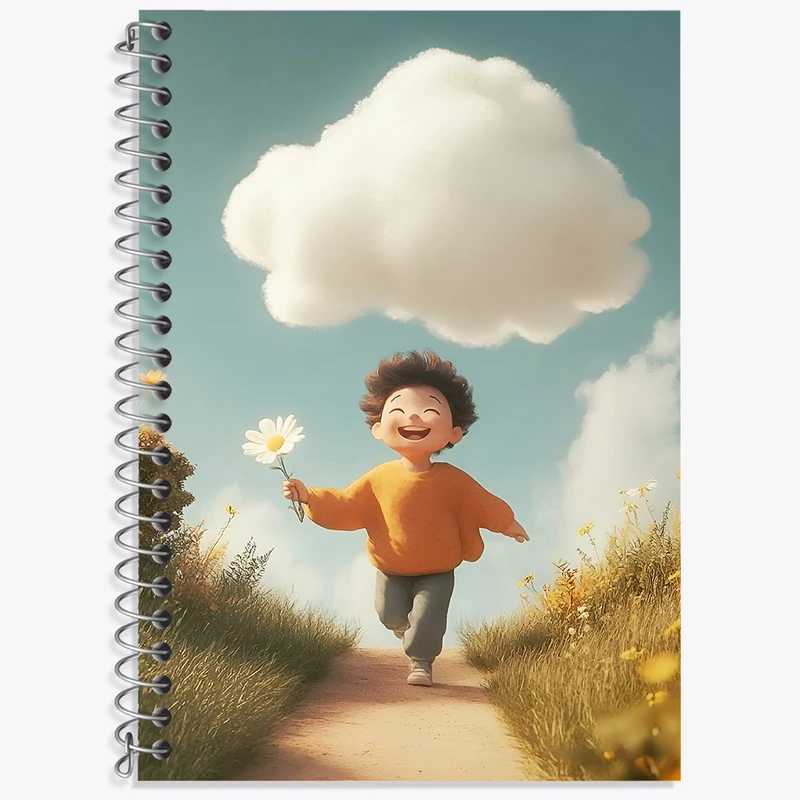 دفتر نت موسیقی 50 برگ خندالو طرح پسرانه کیوت کد N8389