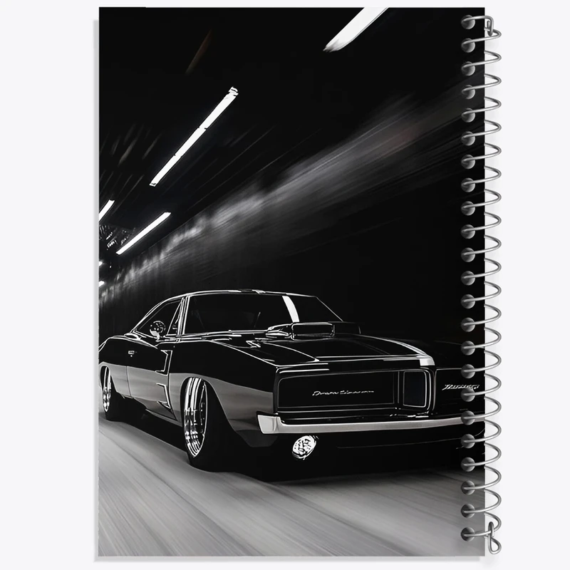 دفتر طراحی 50 برگ خندالو طرح ماشین کلاسیک کد F10384