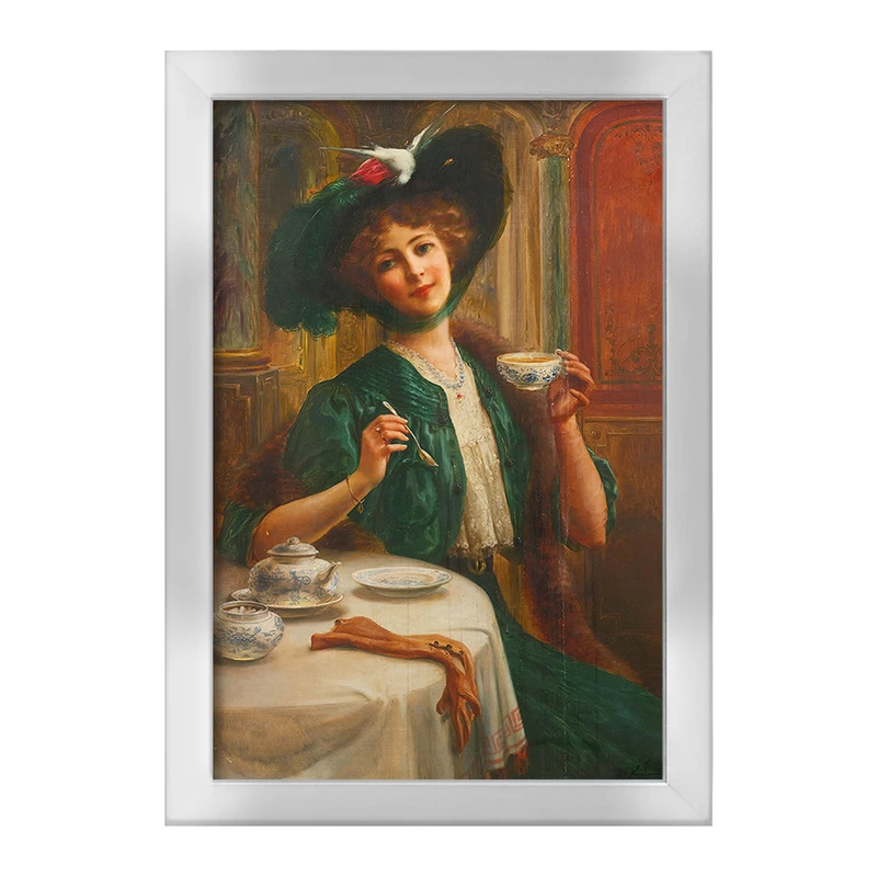 تابلو خندالو طرح نقاشی سبک و وقار اثر امیلی ورنون کد F12219