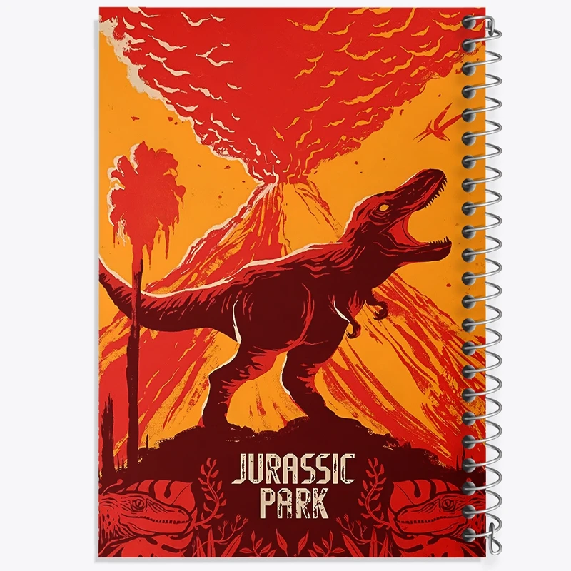 دفتر ژورنال نویسی 50 برگ خندالو مدل نقطه ای طرح دایناسور (Dino) کد F13769