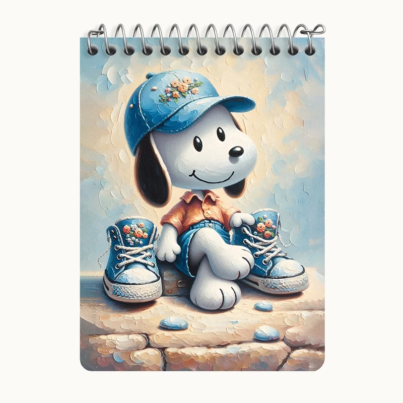 دفتر یادداشت 50 برگ خندالو طرح اسنوپی (Snoopy) کد N5138