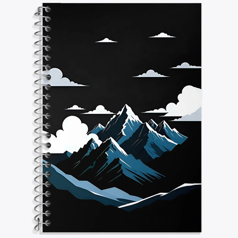 دفتر لغت 50 برگ خندالو طرح کوه کد F12878