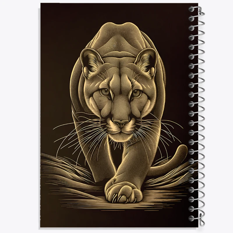 دفتر مشق 50 برگ خندالو طرح ببر کد F11440