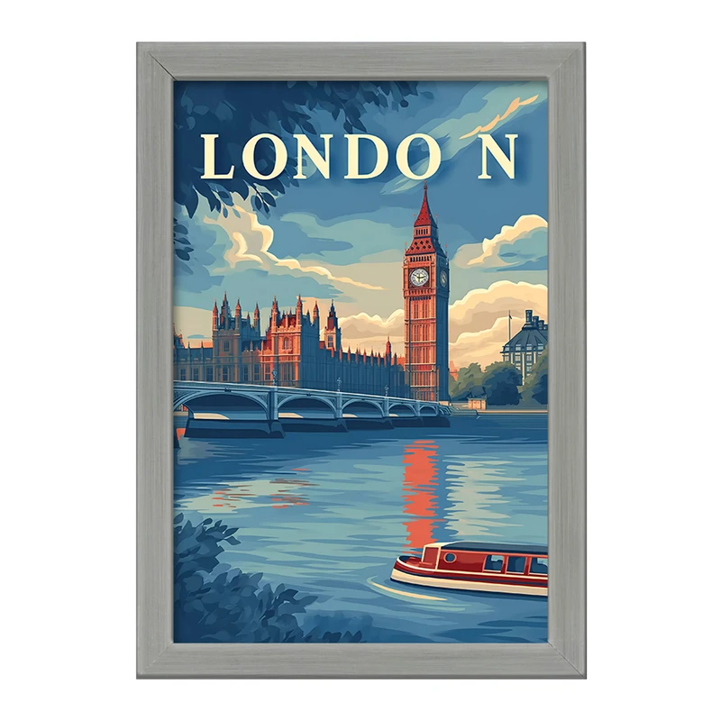 تابلو خندالو طرح لندن (London) کد F4940