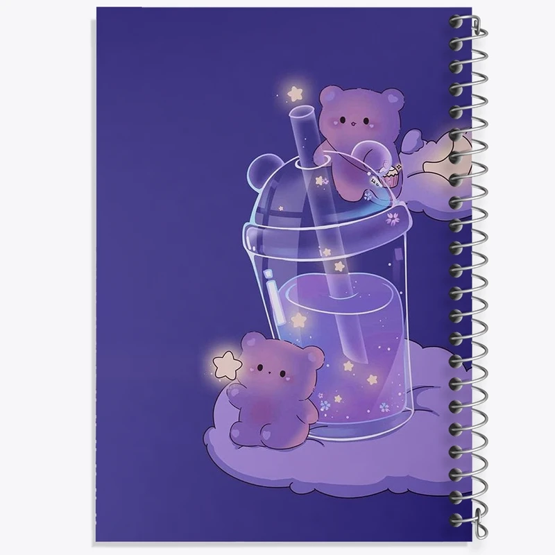 دفتر طراحی 50 برگ خندالو طرح خرس های کیوت کد N1783