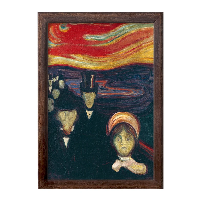 تابلو خندالو طرح نقاشی اضطراب ادوارد مونک کد F12490