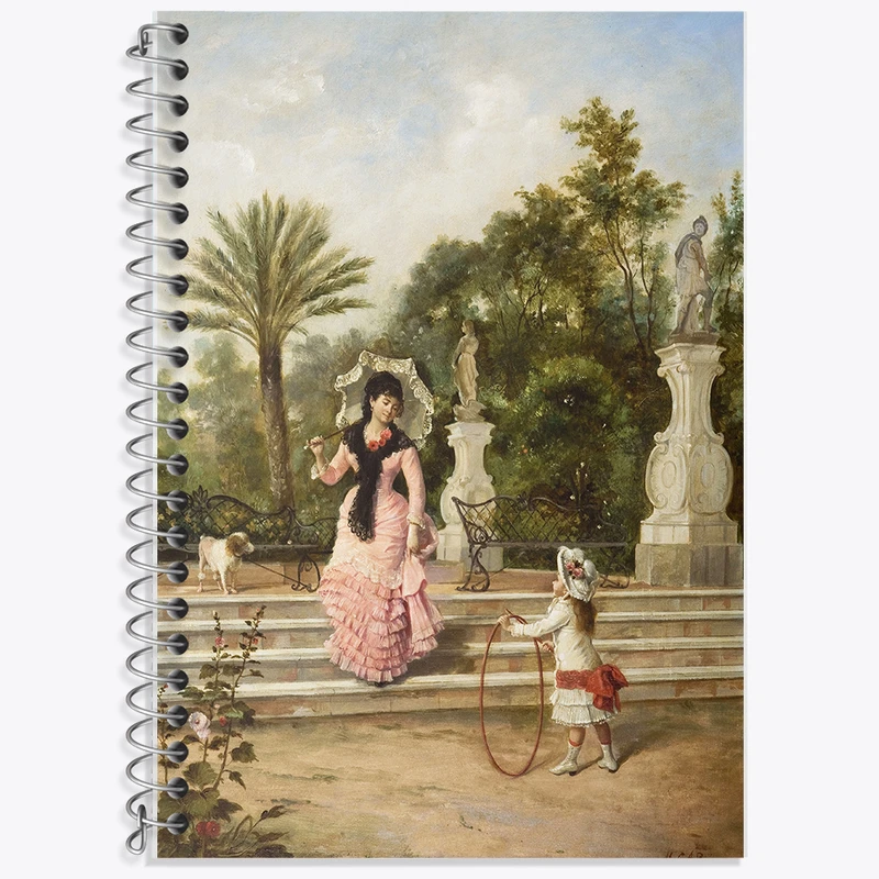 دفتر نت موسیقی 50 برگ خندالو طرح نقاشی بازی در پارک اثر مانوئل کابرال کد F12153