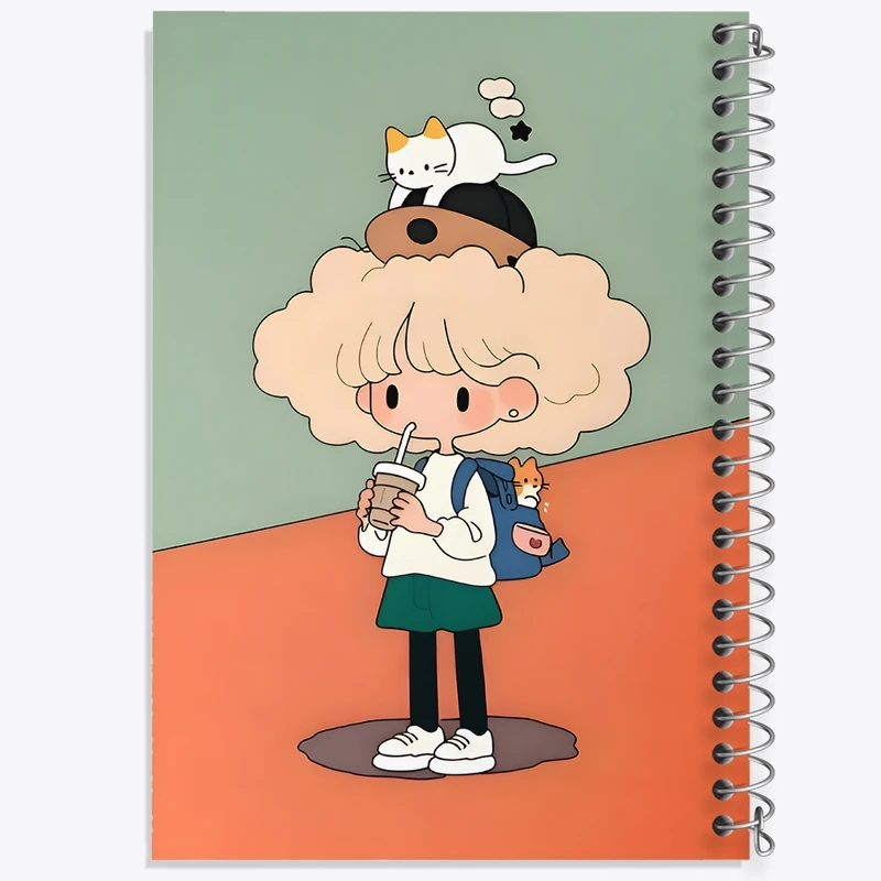 دفتر لیست خرید 50 برگ خندالو طرح دخترانه کیوت کد N7192