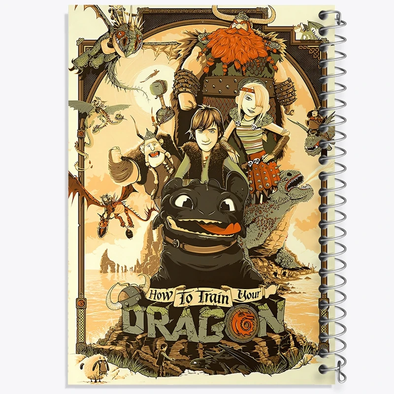 دفتر شطرنجی 50 برگ خندالو طرح چگونه اژدهای خود را تربیت کنیم کد F13571